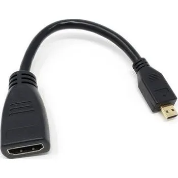 Video kabel HDMI - microHDMI redukce, černá, 16cm