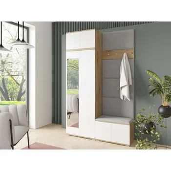 Předsíňová stěna Předsíňová stěna Sevilla 2 Barva čalounění: Světle šedá - Trinity 14