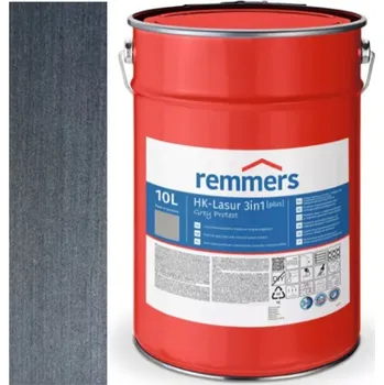 Lak na dřevo Remmers HK-LASUR [PLUS] GREY PROTECT 10L 5439 (FT-25416) Grafitově šedá - Graphitgrau + dárek k objednávce nad 1000Kč