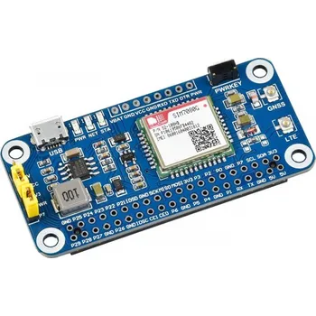 Stolní počítač Waveshare NB-IoT/Cat-M(eMTC)/GNSS globální HAT pro Raspberry Pi
