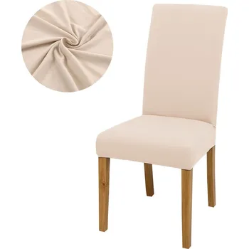 Potah na židli Napínací potahy na židle Krémová