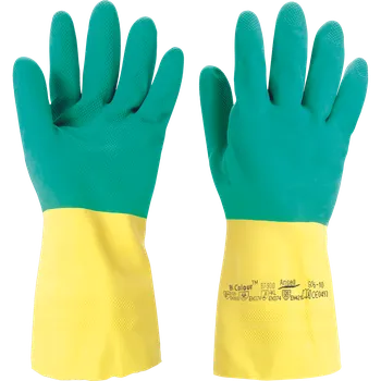 Pracovní rukavice ANSELL BI-COLOUR 87-900 chemické rukavice Velikost: 7