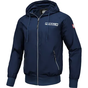 Pánská casual bunda PitBull West Coast - pánská bunda ATHLETIC LOGO tmavě modrá M