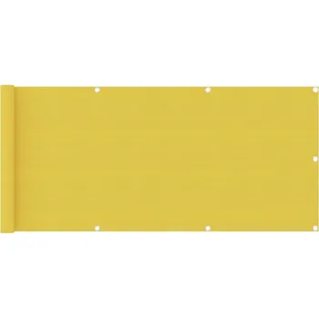 Slunečník vidaXL Balkonová zástěna 75 x 500 cm HDPE [310838] Barva: Žlutá