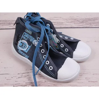 Dívčí tenisky Tenisky plátěnky kecky Befado 892Y039 kotníkové šedé velikost: 33