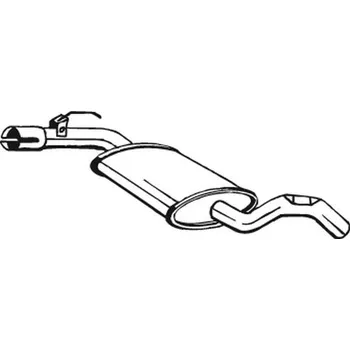 Výfukový systém Střední tlumič výfuku BOSAL 233-561