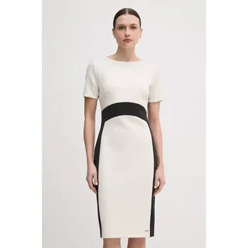 Dámské šaty Šaty Calvin Klein K20K208161 béžová 01X, vel. 36