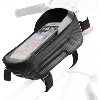 Náhradní díl pro mobilní telefon Vodotěsné pouzdro Bike Frame Bag s vodotěsným zipem Fsbfb-451 Black