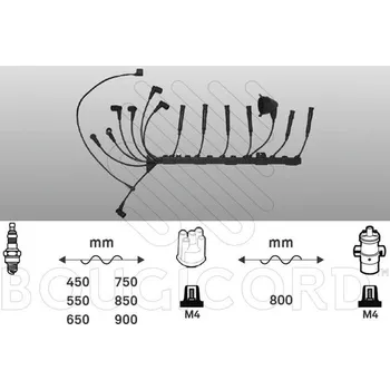Auto elektroinstalace Zapalovací kabely BMW 5 E28 535 141kW