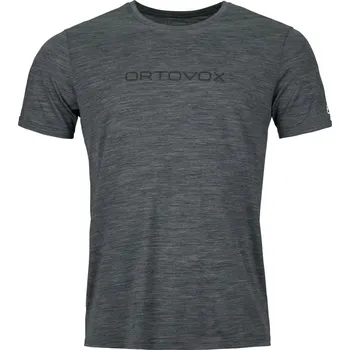 Pánské tričko Pánské triko Ortovox 150 Cool Brand Ts M Velikost: M / Barva: černá/šedá