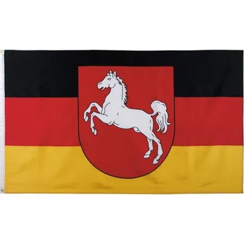 Vlajka MFH Vlajka Dolní Sasko, polyester, 90 x 150 cm