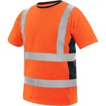 CANIS CXS EXETER výstražné pánské tričko oranžová-modrá - XL