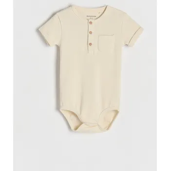 Chlapecká mikina Reserved - Strukturální body - béžová - 180CJ-08X - 180CJ-08X-86