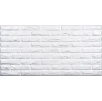 Obklad panel obkladový cihla bílá 50 x 100 cm 1 m2 bílá