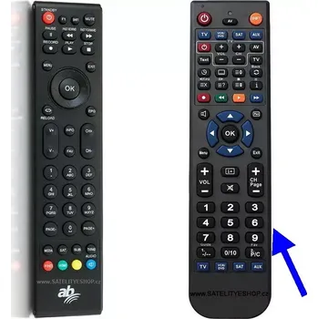 AB Cryptobox 800 UHD náhradní dálkový ovladač