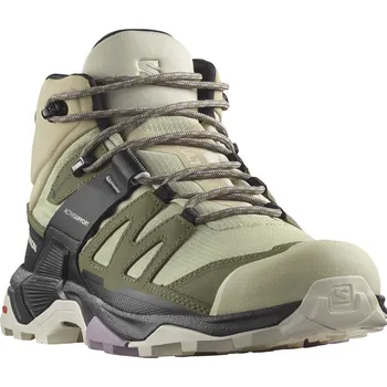 Dámská treková obuv Salomon X Ultra 4 Mid GTX W L47455000 - alfalfa/deep lichen green/almond milk 37 1/3