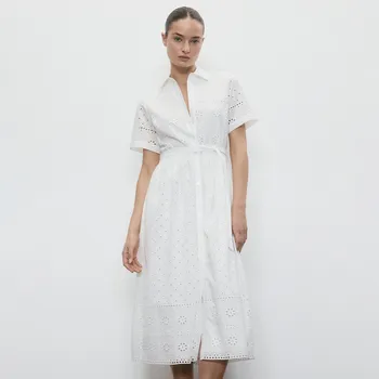 Dámské šaty Reserved - LADIES` DRESS - bílá - 5135V-00X - 5135V-00X-L