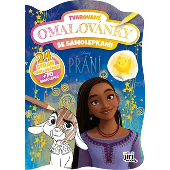 omalovánky JIRI MODELS Omalovánky tvarované + samolepky Disney Přání