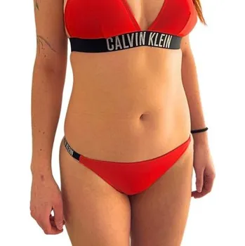 Dámské plavky Dámské plavky Calvin Klein KW0KW02891 CHEEKY BIKINI červená L