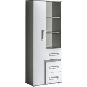 Knihovna Domel Regál Apetito NR4 Zvolte barevné provedení: Antracit - Bílá