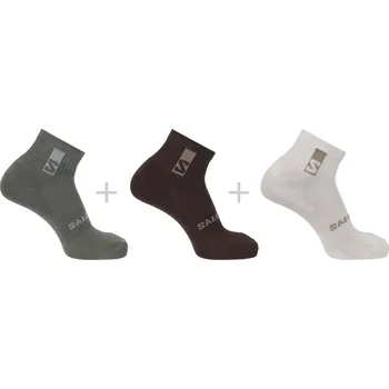 Ponožky Salomon Everyday Ankle 3-Pack LC2634800 silver cloud/sedona sage/french roast 25/26