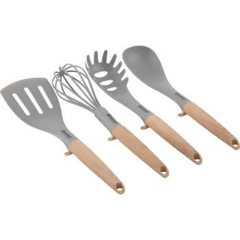 Kempingové nádobí Sada kuchyňského náčiní Outwell Almada Utensil Set Barva: hnědá/šedá