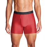 Pánské boxerky Under Armour PERFORMANCE TECH 6IN (3-PACK) červené 1383878-600 - XS | UK 6,5 | US 9