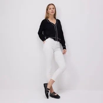 Reserved - Džíny slim push up - bílá - 8434B-00J - 8434B-00J-46