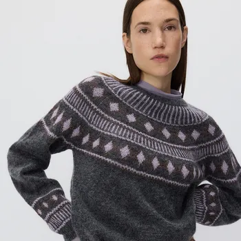 Dámský svetr Reserved - Svetr s příměsí mohéru - vícebarevná - 125DO-MLC - 125DO-MLC-M-2