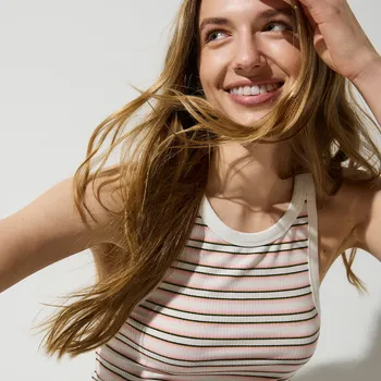 Dámské tričko Reserved - Pruhované tílko - vícebarevná - 424FS-MLC - 424FS-MLC-L