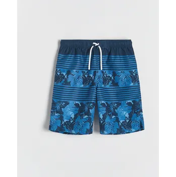 Dětská móda Reserved - Plavky s potiskem - tmavomodrá - 892DY-59X - 892DY-59X-U15