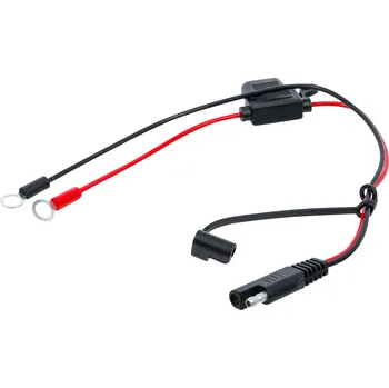 Nabíječka autobaterie BGS 63506-1, Pólové svorky baterie s plochou pojistkou | pro 63506