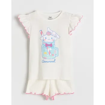 Dětská móda Reserved - Dvoudílné pyžamo Cinnamoroll - krémová - 590EB-01X - 590EB-01X-U11