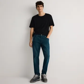 Pánské džíny Reserved - Džíny slim se sepraným efektem - indigo jeans - YQ404-57J - YQ404-57J-31