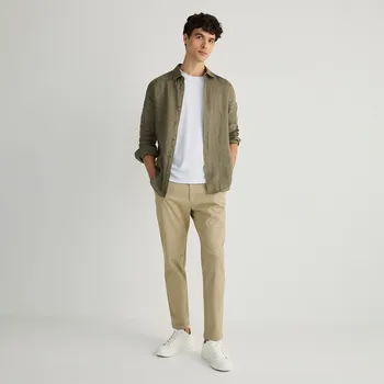 Pánská móda Reserved - Kalhoty chino slim fit - béžová - 5471L-80X - 5471L-80X-31