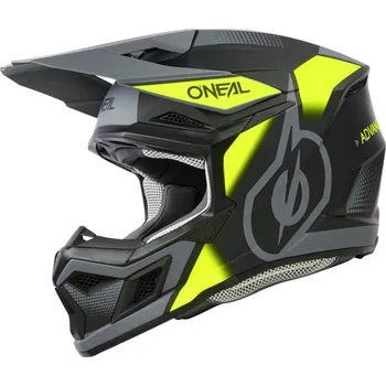 Helma na motorku Integrální přilba - O'NEAL 3Series VISION 2024 - žlutá / šedá XL