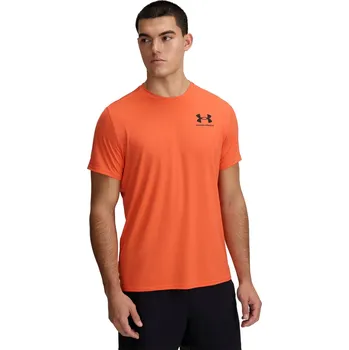 Pánské funkční tričko s krátkým rukávem Under Armour HEATGEAR FITTED SS TEE oranžové 6000939-847 - L | UK 6,5 | US 7