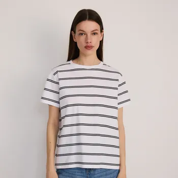 Dámské tričko Reserved - Bavlněné tričko střihu regular - vícebarevná - WC353-MLC - WC353-MLC-L