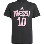 Dětské tričko s krátkým rukávem adidas MESSI N&N G T K černé JM3553 - 164 cm | UK 10,5 | US 11