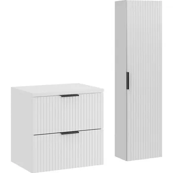 Koupelnový nábytek Koupelnová sestava Casad s deskou a skříňkami 60 cm bílá