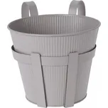 Kovový závěsný květináč Balco béžový