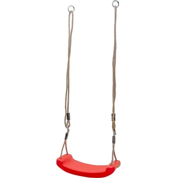 Dětská houpačka 4iQ Houpačka plastová červená na dětská hřiště 42cm