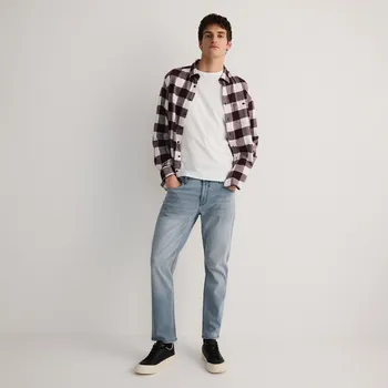 Pánské džíny Reserved - Džíny slim se sepraným efektem - světle šedá - YQ344-09J - YQ344-09J-36