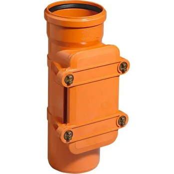 Kanalizační potrubí OSMA KGRE 110 čistící tvarovka obdelníkový uzávěr DN 110