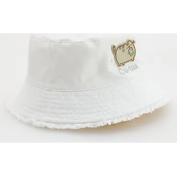 Čepice Reserved - Klobouk typu bucket hat Pusheen - krémová - 700EC-01X - 700EC-01X-9Y1