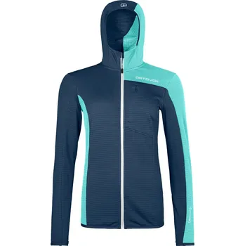 Dámská funkční mikina Ortovox Fleece Light Grid Hooded Jkt W Velikost: M / Barva: modrá