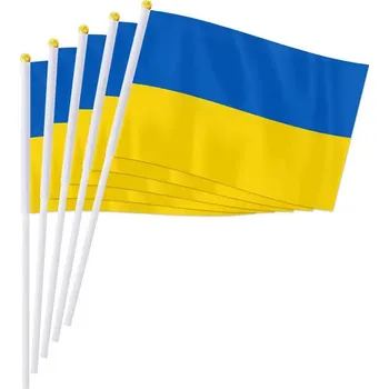 Vlajka WARAGOD Mávající vlajka 30 x 40 cm, Ukrajina