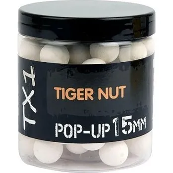 Boilies Shimano Plovoucí boilie TX1 Pop-Up Tiger Nut 15mm - 80g Fluoro White