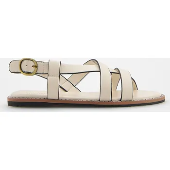 Dívčí mikina Reserved - Koženkové sandály - tělová - 667DL-02X - 667DL-02X-35