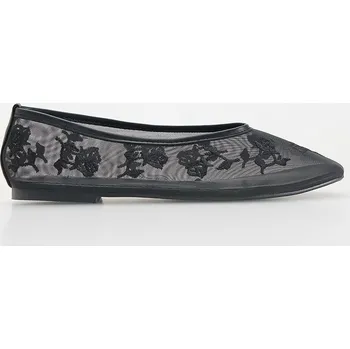 Dámské baleríny Reserved - Síťované baleríny s výšivkou - černý - 138CQ-99X - 138CQ-99X-41